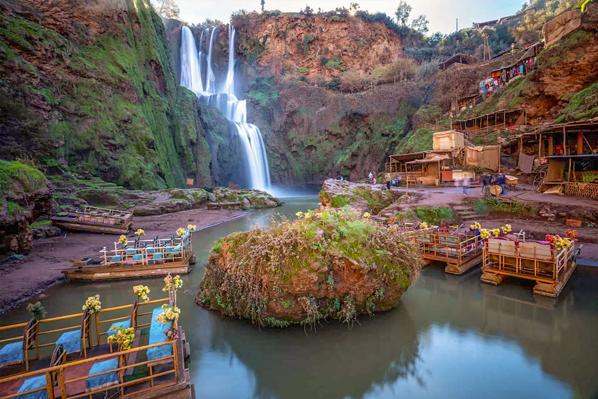 Cascades d'Ouzoud, un site spectaculaire à ne pas manquer. Louez une voiture avec HM Rental Agadir